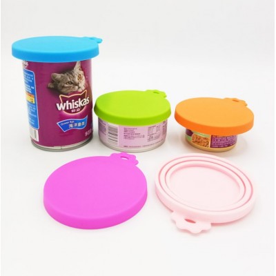 BPA Free Standard Size Silicone Pet Food Tin Can Cover Can Lids for Dog and Cat Food